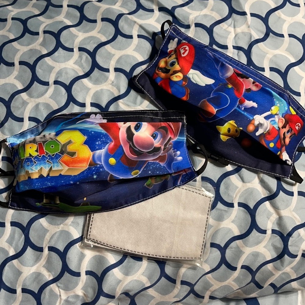 New set/2 Mario Galaxy face masks